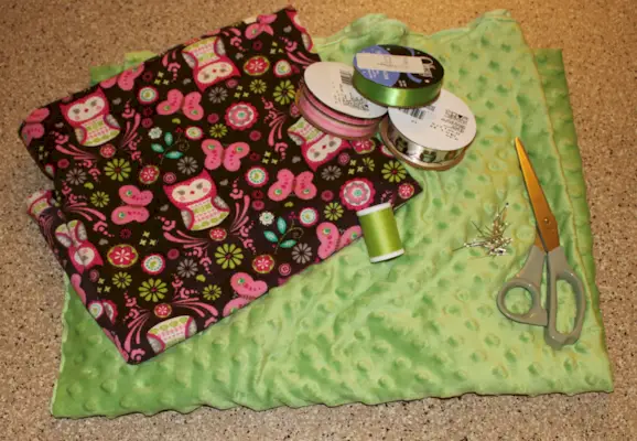 Tag blanket tutorial supplies