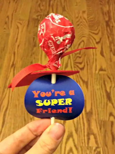 Batman Valentine Sucker