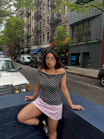 An image of Allison Ho with a tousled Riviera bob hairstyle.