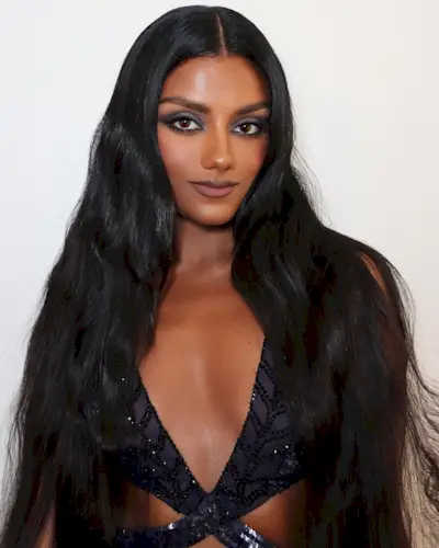 Simone Ashley with long hair for the Met Gala
