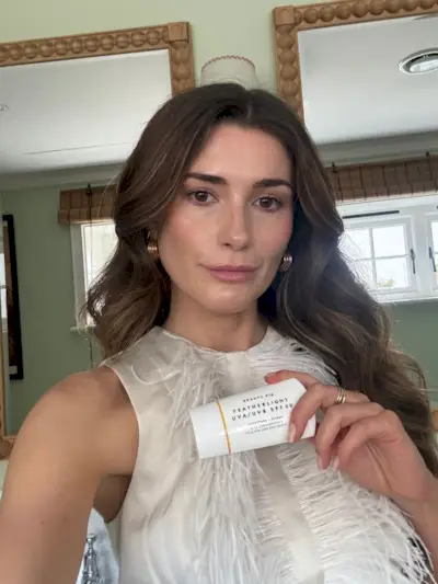 Eleanor wearing Beauty Pie Featherlight SPF