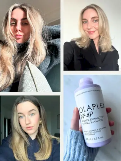 Mommy's Reviews UK editors testing the best purple shampoos