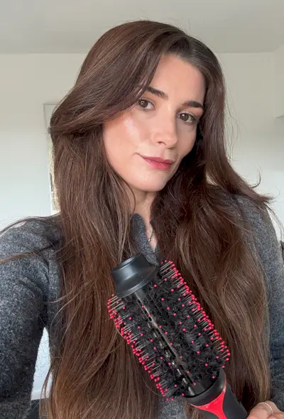 Beauty editor Eleanor Vousden after testing the Revlon hair multistyler