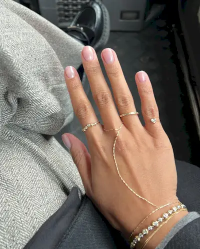 baby pink nails, pink nail polish, baby pink nail polish