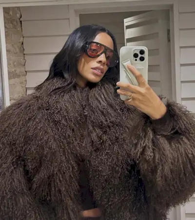 Rochelle Humes Grown-Out Bob Centre Parting