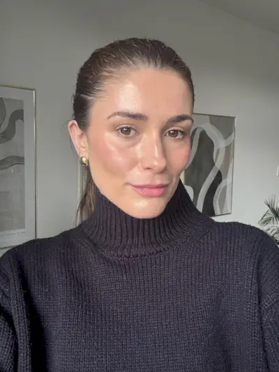 An image of Mommy's Reviews Beauty Editor, Eleanor Vousden wearing Milk Jelly Blush, one of the best blushers.