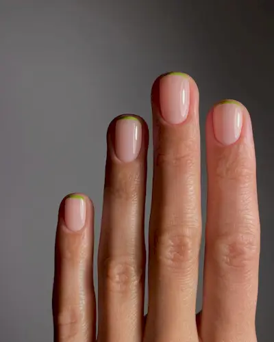 colorful nail tips