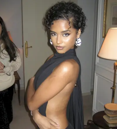 Tessa Thompson with copper hair