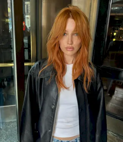 Copper hair trend Meredith Duxbury