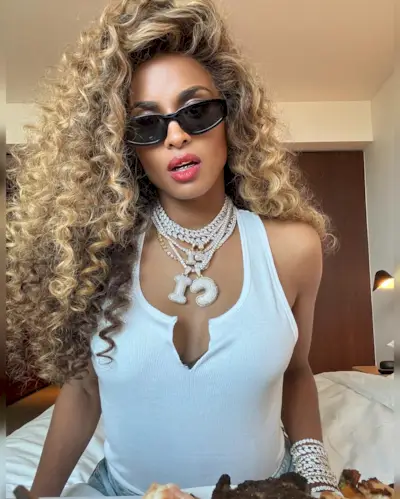 @ciara golden blonde hair