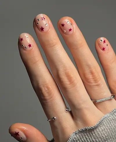 @pink_oblivion star nails