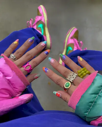 Negative space nails