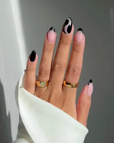 Negative space nails