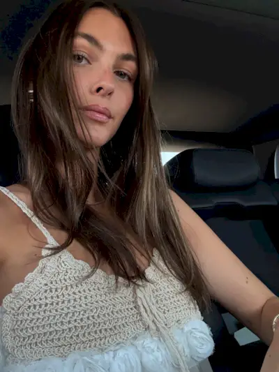 Vittoria Ceretti with soft brunette balayage