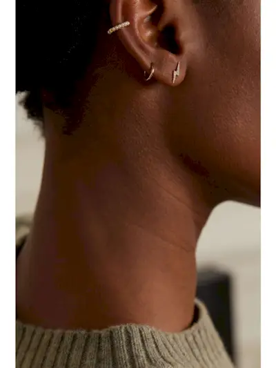 6.5mm 14-Karat Rose Gold Hoop Earring