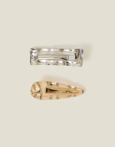 2-Pack Molten Metal Hair Clips