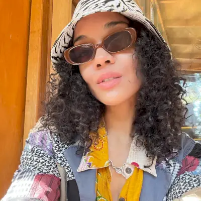 Tessa Thompson with curly hair