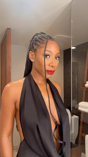 face-framing braid tendril