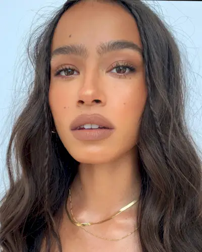 tiny baby braids on long hair