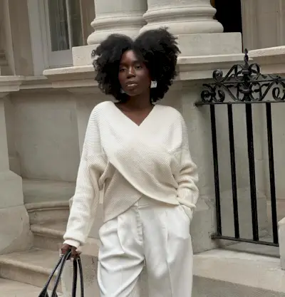 Danielle Jinadu wears a bob haircut