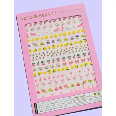 Deco Beauty - Nail Art Stickers - Pink Pony