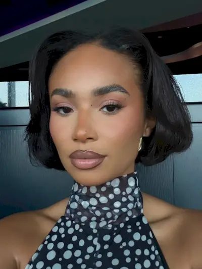 Symphani Soto wears a tapered french bob