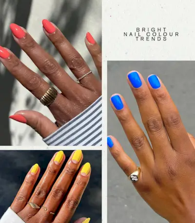 BRIGHT NAIL COLOUR TRENDS