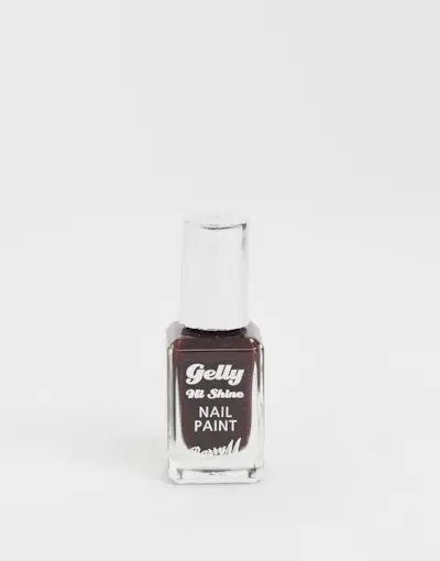 Barry M Gelly Hi-Shine Nail Polish - Black Cherry