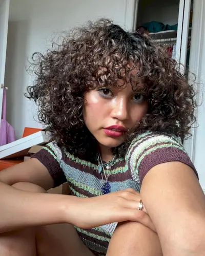 Brunette bob hairstyle