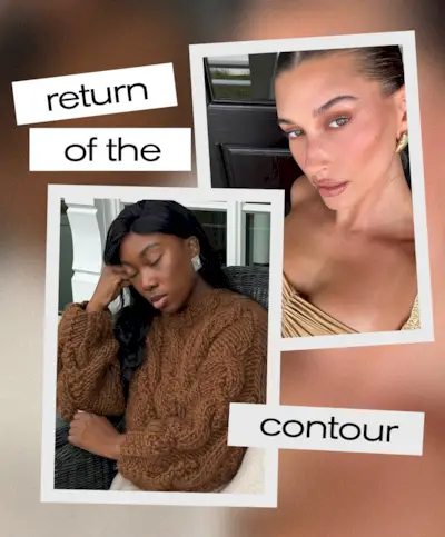 @haileybieber @nnennaechem wearing sculpted makeup looks