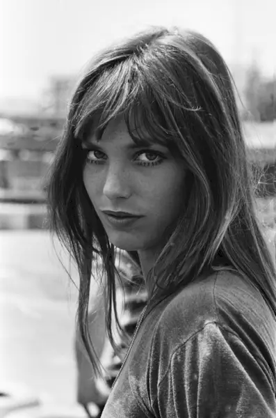 An image of Jane Birkin with Birkin Bangs.