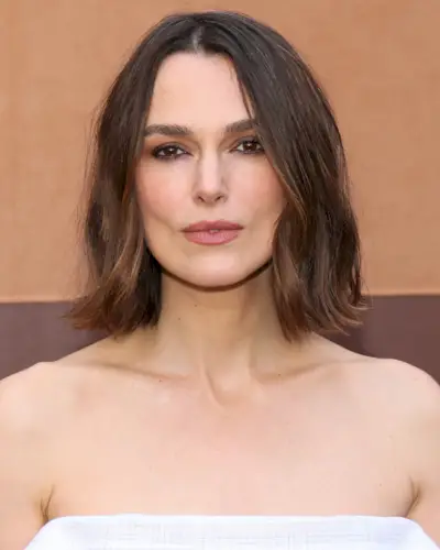 Keira Knightley with draped bob