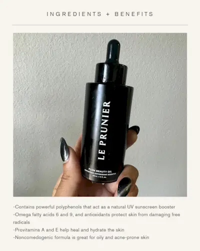 Le Prunier's Plum Beauty Oil