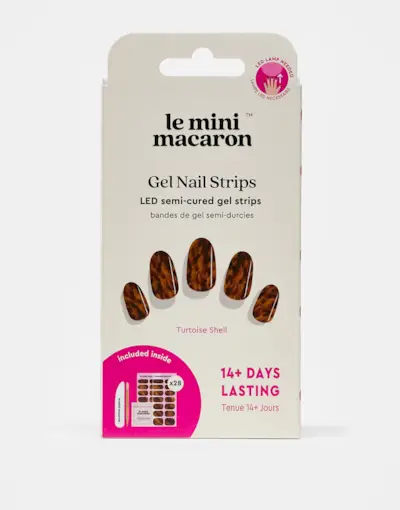 Le Mini Macaron Gel Strips - Tortoise Shell