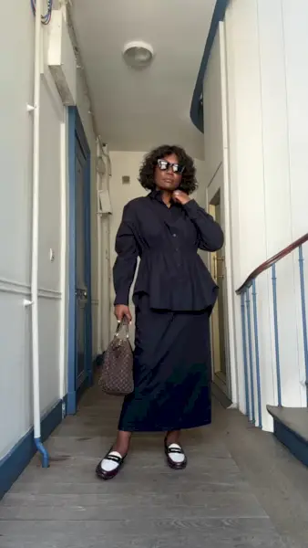 Bob-length shag haircut with bangs