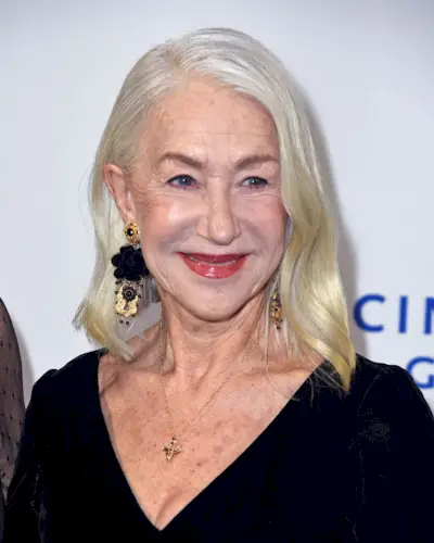 Helen Mirren grey bob hairstyle
