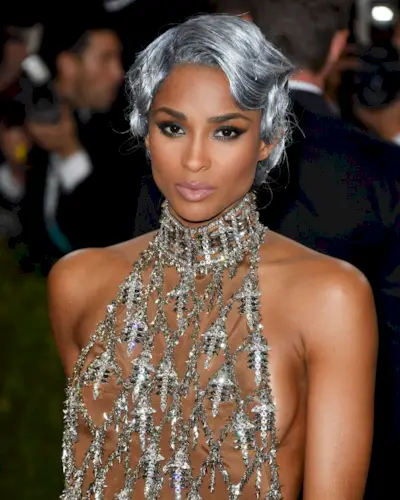 Ciara grey bob hairstyle
