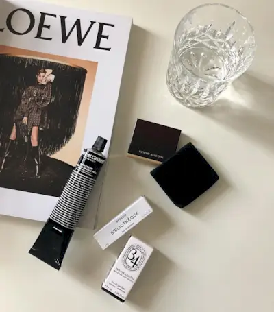 Desk aesthetic with Byredo Bibliotheque