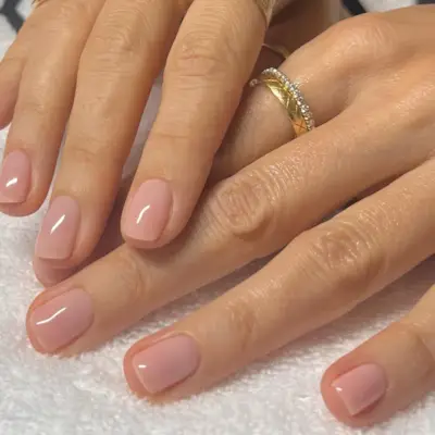 Strawberry milk nails