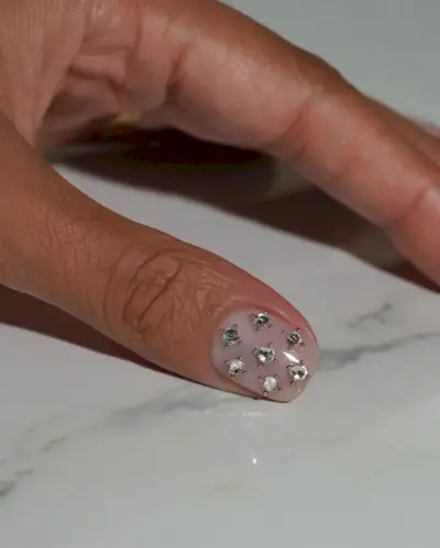 Gemstone nail art