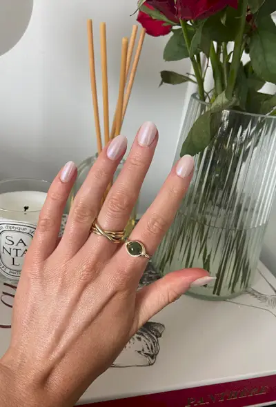 OPI press on nails in throw me a kiss