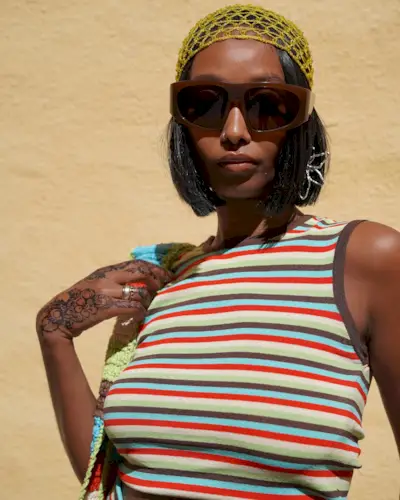 @monamali_ with a short, sleek bob