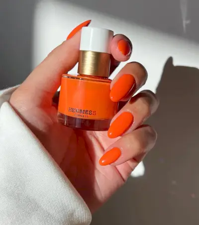 Hermes Orange Boîte nail polish