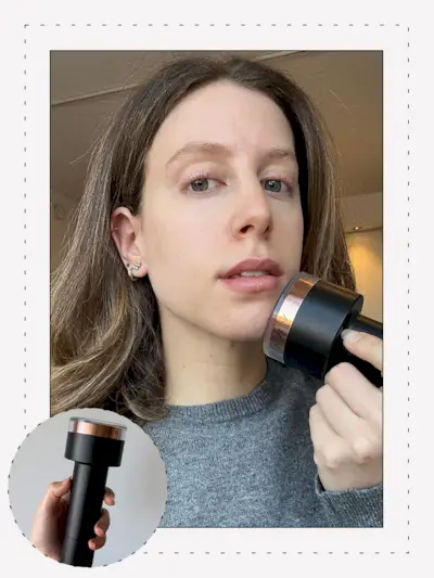 Jamie Schneider testing the Lyma Laser Pro