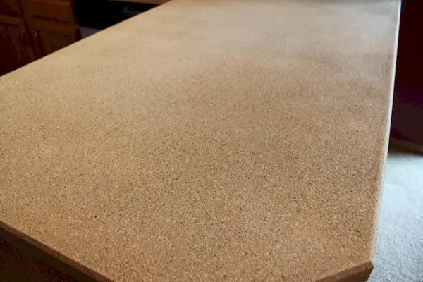 DIY kitchen cabinets - counter sanded