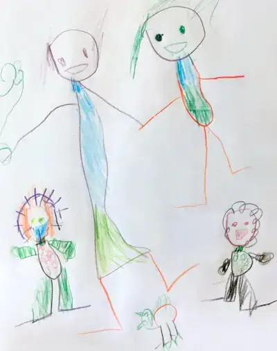 four-year-old drawing