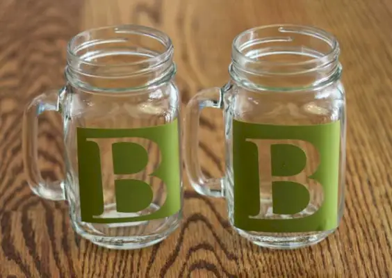 DIY Etched Mason Jars