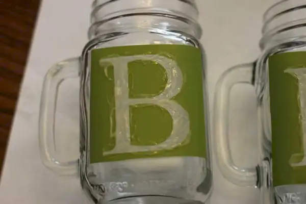 DIY Etched Mason Jars