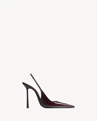 SAINT LAURENT, VENDOME slingback pumps in patent leather