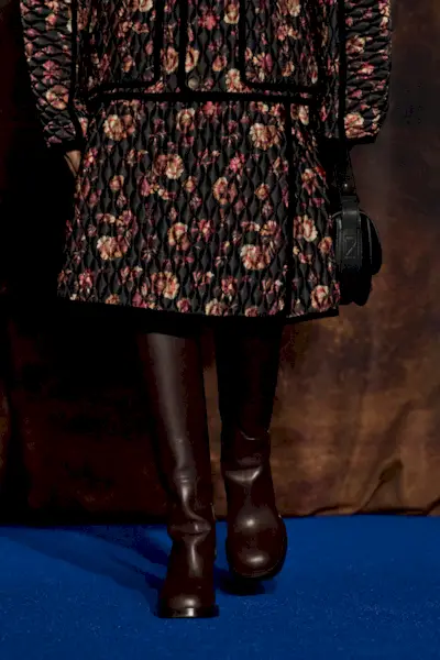 Burberry boots on the runway.